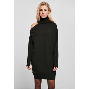 Urban Classics - One Shoulder Knit Korte jurk - XS - Zwart