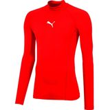 Puma Liga Baselayer Shirt Lange Mouw Heren - Rood | Maat: L