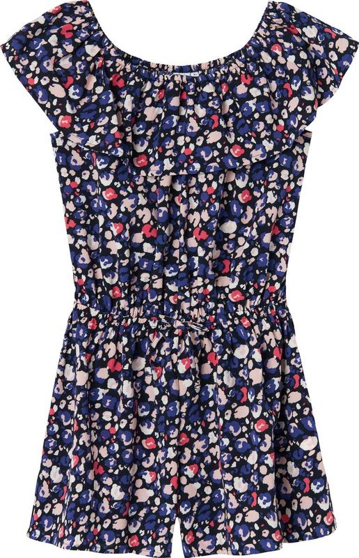NAME IT NKFVINAYA SS PLAYSUIT FFFFF NOOS Meisjes Jumpsuit - Dark SapphirePrint:Leo - Maat 164