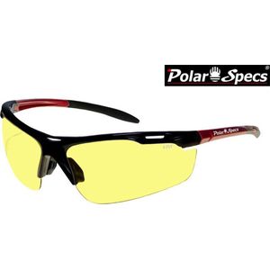 Polar Specs® Polariserende Nachtbril Velocity Sport PS9041 – Metallic Red – Polarized Nightdriving – Medium – Unisex