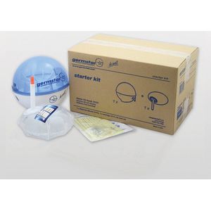 Germstar Maxi Touchless Dispenser Startset - wit-blauw - 946ml