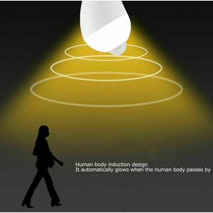 Bewegingssensor Lampen E27 7W Indoor Menselijke Sensor Gloeilamp Koel Wit Dusk To Dawn Beveiligingslampen voor Entree Veranda Trappen Garage Hal