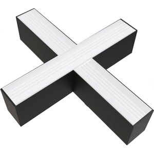 Connector 15W voor opgeschort armatuur Interconnectable in X Black - Wit licht Neutre (4000K) - Overig - Zwart - Zwart - SILUMEN