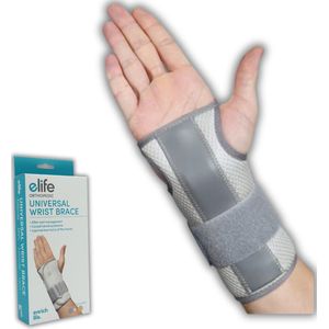 Elife Orthopedische Polsbrace L/XL - Met Spalk - Ademend - Comfortabel - Links en Rechts te gebruiken