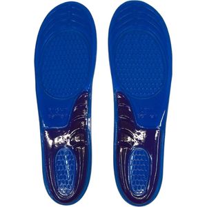 Gel Inlegzool Grijs - Blauw: Comfortabele Demping en Ondersteuning voor Schoenen - Verlicht Pijn en Vermoeidheid - Unisex Ontwerp voor Dagelijks Gebruik