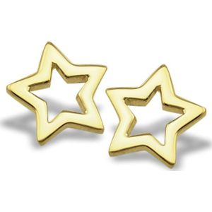Oorbellen Open Ster Goudkleur Studs JE006G