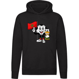 Marokko Hoodie | Marokkaans elftal | Marokkaanse vlag | voetbal | unisex | trui | sweater | capuchon