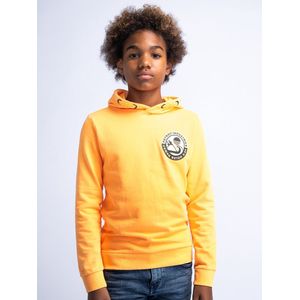 Petrol Industries - Jongens Backprint Hoodie Expedition - Oranje - Maat 104