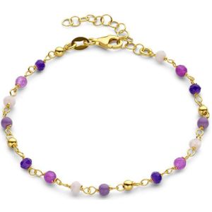 Casa Jewelry Armband Lovely Lavender - Goud Verguld