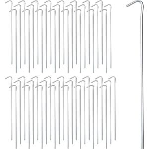 Relaxdays tentharingen set - 100 stuks - staal - 22 cm lang - zachte & middelharde bodems - voor kamperen