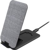BeHello Staande Draadloze Oplader 10W Qi Fast Charger Snel Lader Grijs Geschikt voor o.a. Samsung Galaxy S10, S9, S8, & S7 Modellen - iPhone 11 / 11 Pro / 11 Pro Max / Xr / Xs Max / Xs / X / 8 Plus / 8
