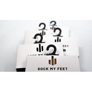 Sock My Feet - Grappige sokken dames  - 5pack - Maat 36-38 - Sokken Giftbox - Funny Socks - Vrolijke sokken - Mystery giftbox - Cadeau dames - Gekke sokken - Grappige cadeaus - Socks First.