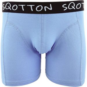 Boxershort - SQOTTON® - Basic - Retro Blauw - Maat XL