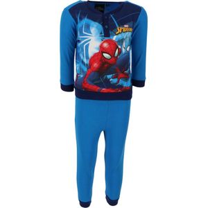 Spiderman pyjama - pyjamaset - blauw - katoen - maat 122 - 7 jaar