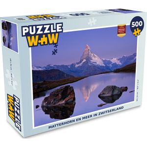Puzzel Matterhorn en meer in Zwitserland - Legpuzzel - Puzzel 500 stukjes