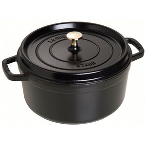 Staub Cocotte, Pan + steelpan, Zwart