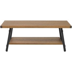 CARLIN - Salontafel - Donkere houtkleur - MDF