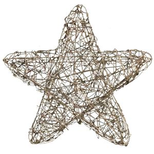Star Trading LED buitenlamp ster 'Sven', handgemaakt, goud, Ø 63cm