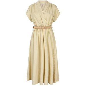 EsQualo Jurk Dress Long Wide Hs25 05203 206 Lemon Pie Dames Maat - 34