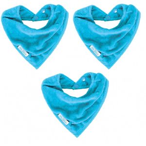 Silly Billyz Slabbertje Towel Bandana Bibs Aqua 3 Stuks