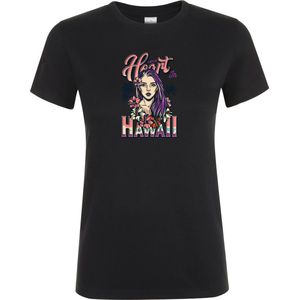 Klere-Zooi - I Left My Heart In Hawaii - Dames T-Shirt - XXL