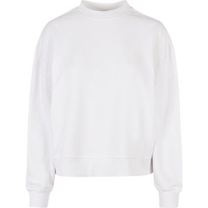 Ladies Oversized Crewneck Sweater met ronde hals White - 5XL