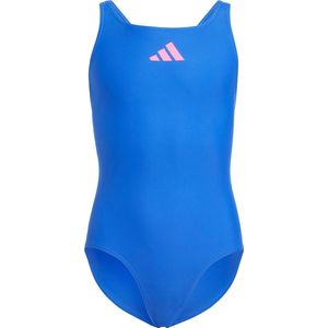 adidas Performance Solid Small Logo Swimsuit - Kinderen - Blauw- 116