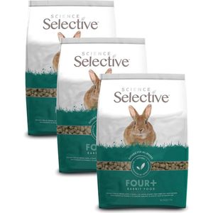 Supreme Science Selective Rabbit 4plus - Konijnenvoer - 3 x 1.5 kg