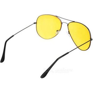 *** Premium Nachtbril - Night Vision - Autobril - Nachtbril Met Etui - Polarized Mistbril - Auto Bril - Geel & Zwart - van Heble® ***
