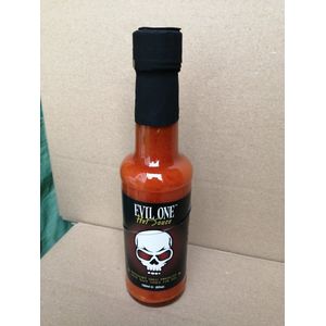 Evil One Hot Chilli Sauce (Heat Level 10) - ChilisausBelgium  - Grim Reaper Foods