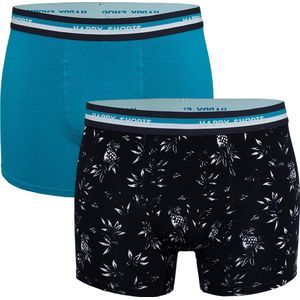 Happy Shorts 2-Pack Boxershorts Met Print Heren Hawaii - Maat XXL