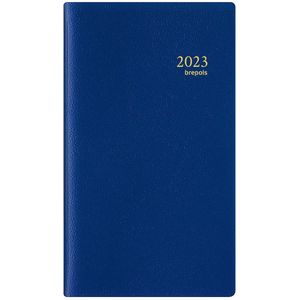 Brepols Agenda 2023 - GENOVA - Plan-O-Rama - Geniet - 9 x 16 cm - Blauw