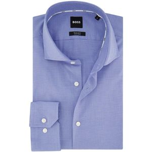 Hugo Boss overhemd mouwlengte 7 blauw