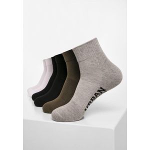 Urban Classics - High Sneaker 6-Pack Sokken - 35/38 - Multicolours