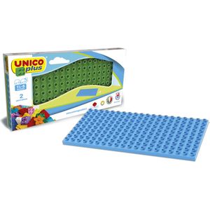 Unico Bouwplaten - dubbelzijdig - 2 stuks - XL | Geschikt voor Duplo