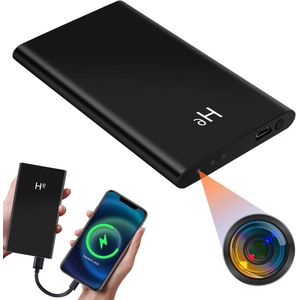 Verborgen Camera HD 1080P Power Bank - Spionagecamera met Zwaartekrachtdetectie en Nachtzicht (20 Uur Opname)