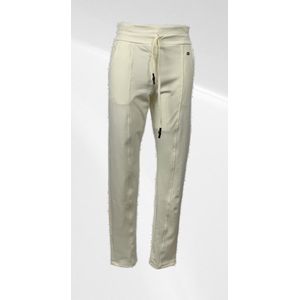 Angelle Milan - Casual broek - Creme - Travelstof - Maat S - In 5 maten verkrijgbaar