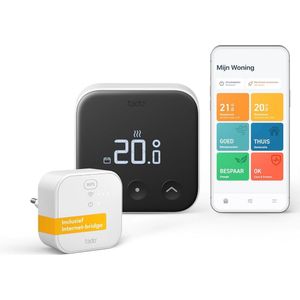Slimme Thermostaat Starter Kit met Bekabelde Kamerthermostaat en Bridge - Ideaal voor Energie- en Kostenbesparing