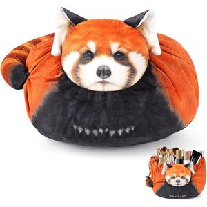 Goodivery ® Ruime en Veelzijdige Trekkoord Make-up Tas met Kattenprint voor Reizende Vrouwen en Meisjes