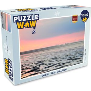 Puzzel Vogel - Zee - Wadden - Legpuzzel - Puzzel 1000 stukjes volwassenen