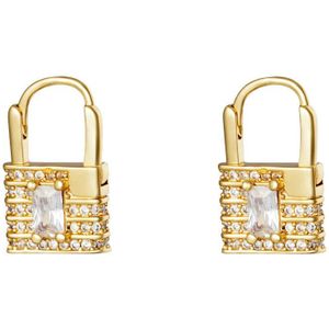 Oorbellen  slot Double Hoops yehwang