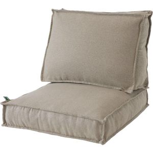 2L Home & Garden Rugkussen Metro Lounge Beige - 60 x 40cm