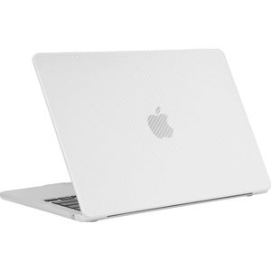 Mobigear Laptophoes geschikt voor Apple MacBook Air 15 Inch (2023-2024) Hoes Hardshell Laptopcover MacBook Case | Mobigear Carbon | Doorzichtig Hoesje MacBook Air 15 Inch (2023-2024) - Transparant - Model A2941