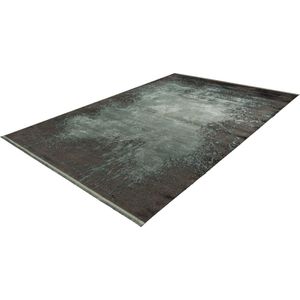 Pierre Cardin Elysee Lalee- Vintage - Shinny - acryl viscose - Vloerkleed – hotel sjiek - design tapijt fraai – modern designer Karpet - 120x170- Groen zwart