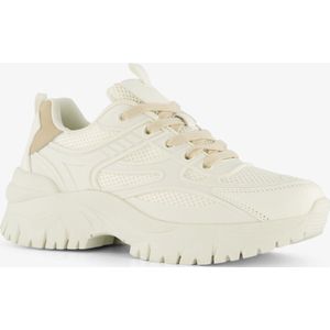 Blue Box dames dad sneakers wit beige - Maat 36