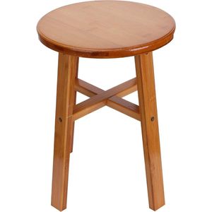 Opstapje Houten Kinderzitje Kruk Mini Douchebank Displaystandaard - Keuken Badkamer Slaapkamer - 37 * 26 * 4
