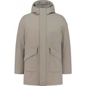 Purewhite - Heren Regular fit Jackets Parka - Taupe - Maat M