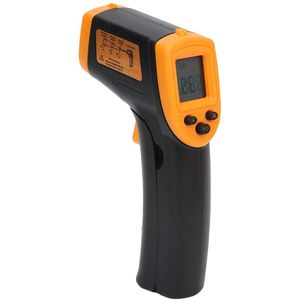 Infraroodthermometer HW600 Contactloze Objectinfraroodthermometer LCD Digitale Temperatuur Ingebouwde Lasermeting (Geel)