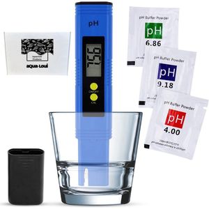 Aqua-Loui® - Digitale PH meter inclusief kalibratie & batterijen - Watertester - Geschikt voor: Zwembad/Aquarium/Grond voor planten - PH tester
