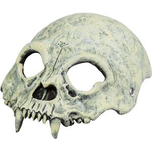 Boland - Foam halfmasker Schedel - Volwassenen - Skelet - Halloween accessoire - Horror